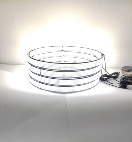 NEW! 10 Row Double Sided Wheel Lights TRUE PURE WHITE